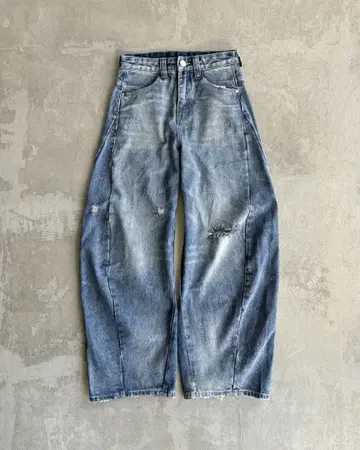 지하인 온라인 캐주얼 데미지 벌룬 데님