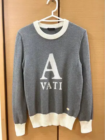 AVATI 캐시미어 혼방 니트 스웨터 로고 사이즈 2