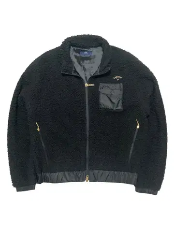 새상품급 캘러웨이 골프 보아 플리스 집업 자켓 블랙