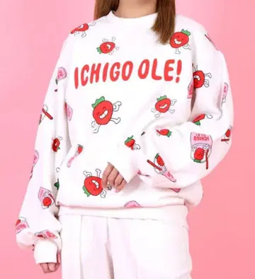 푸뉴즈 딸기 오레 호 콜라보 맨투맨 사이즈 4