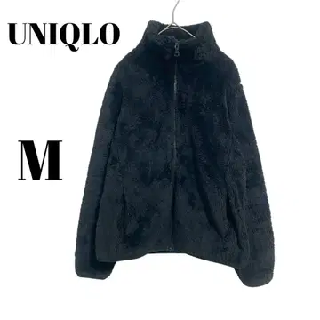 [ 유니클로 ] 플리스 자켓 블랙 풀 집업 스테디셀러 방한 심플 아우터