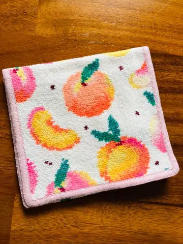 페일러 FEILER 러브러리 피치 도트 손수건 파우치