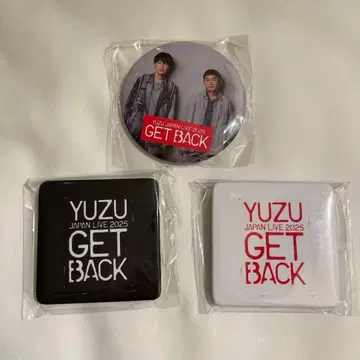 유즈가챠 YUZU JAPAN LIVE GET BACK 캔뱃지 3개