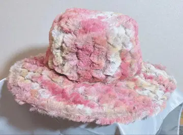 [ 미사용 새상품 ] 오썸니즈 2way 퍼지햇 F ( 핑크 계열 )