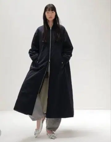 DRESSLAVE ma-1 텐셀 롱 코트