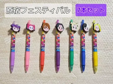 하라주쿠 페스티벌 시나코 리얼 피스 타케파라 7종 세트 볼펜