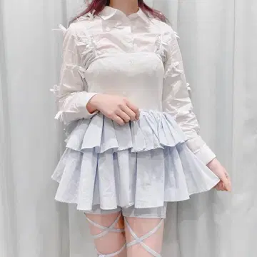 lilLilly 프티 리본 티어드 튜닉 원피스