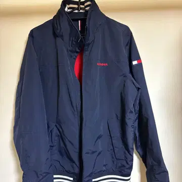 TOMMY HILFIGER 네이비 나일론 자켓
