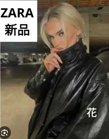 택 포함 새상품 ZARA ZW 컬렉션 페이크 가죽 자켓 코트