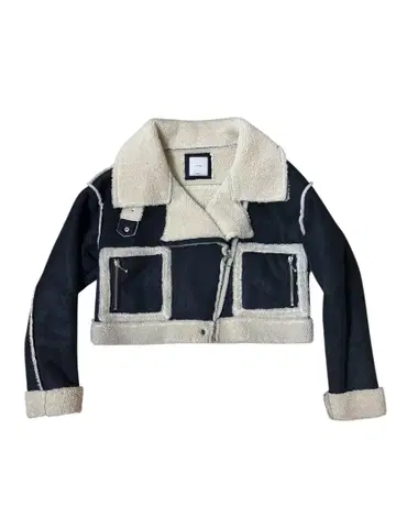 juemi 숏 무스탕 자켓 보아 자켓 아우터