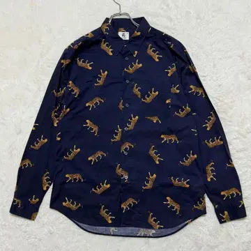 PS PAUL SMITH /XL/레오파드 올 패턴 애니멀 긴팔 셔츠