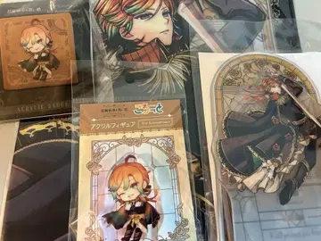 아크네코 테디 클리어 파일 아크릴 배지 피규어 아크릴 스탠드