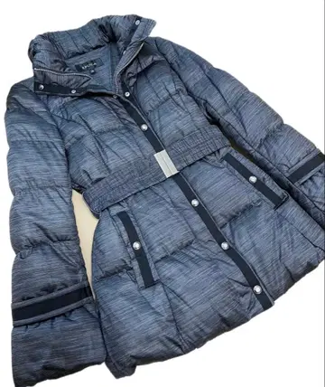 새상품급 EPOCA 에포카 벨트 달린 다운 자켓 하프 기장 그레이 40