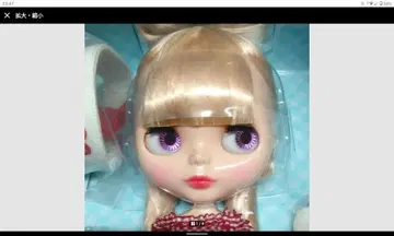 네오 브라이스 인형 본체 블론드 보라색 눈