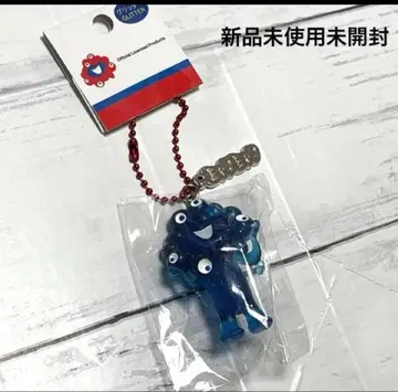 새상품 오사카 간사이 만박 미야쿠미야쿠 입체 PVC 키링 글리터 블루