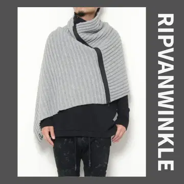 ripvanwinkle 리브 울 니트 스톨 판초