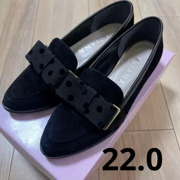 컨디션 최상 다이애나 오페라 스웨이드 도트 22.0