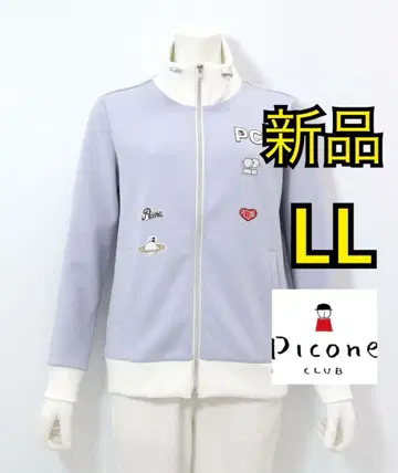 새상품 PICONE CLUB 피코네 클럽 와펜 부착 지퍼 블루종