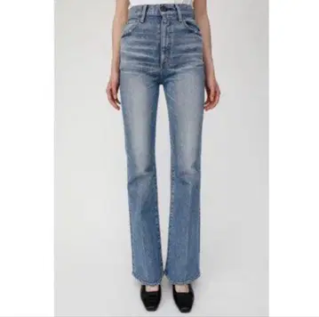 부츠컷 데님 플레어 데님 라이트 블루