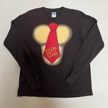돈키콩 롱T 구제 의류 M 양면 프린트