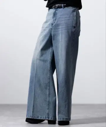 CLEL 빈티지 디자인 플레어 데님 팬츠