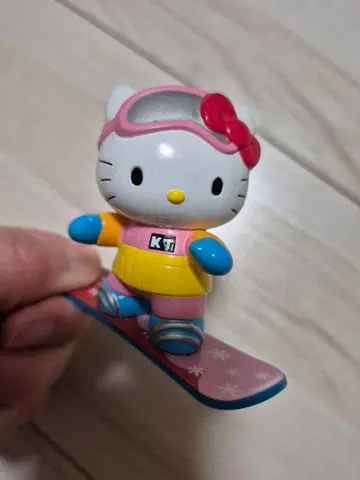 헬로키티 스노우보드 키링 헤이세이 레트로 2000년