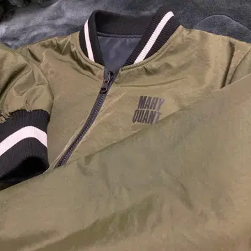 리버서블 MARY QUANT MA-1 자켓 M 카키 & 블랙
