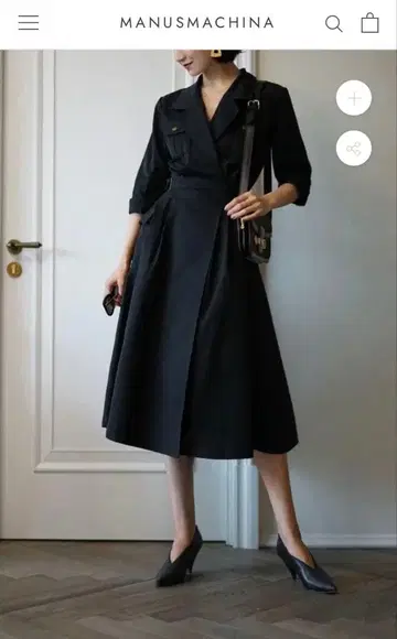 [ 새상품 ] 서양 빈티지 블랙 트렌치코트