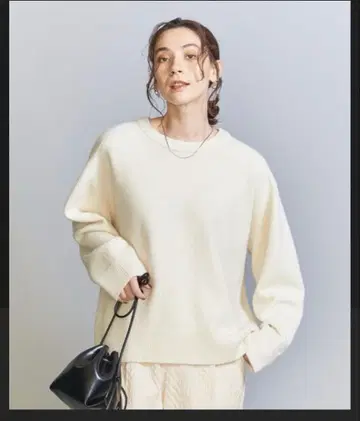 BEAUTY&YOUTH 울 캐시미어 크루넥 니트