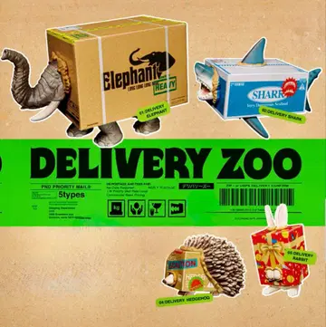 팬더의 구멍 DELIVERY ZOO 딜리버리즈 4개 세트