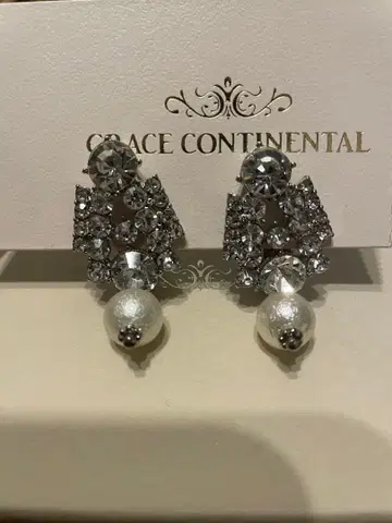 [ 새상품급 ] 크리스탈 펄 귀찌