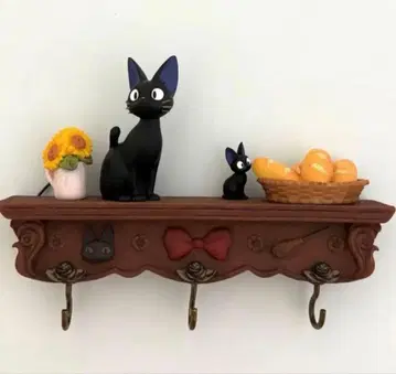 마녀 배달부 키키 스타일리시 쉘프와 지지 벽걸이 후크