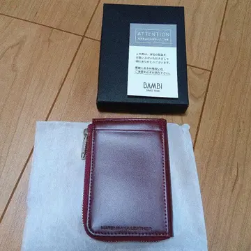 BAMBI 버건디 코인 케이스