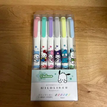 산리오 라인 마커 마일드 라이너 6개입 미사용 새상품