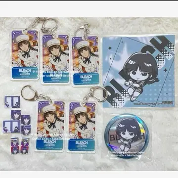 BLEACH 니에마 네무 캔뱃지 씰 아크릴 키링 굿즈 세트