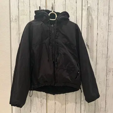 ZARA 보아 후드 부착 자켓 블랙