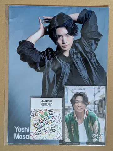 A! 세이몬 요시노리 데뷔 콘서트 사진 세트 클리어 파일 스티커