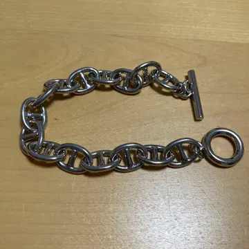 실버 체인 팔찌 토글식