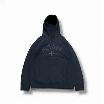 NOAH 블랙 후드 부착 후드티