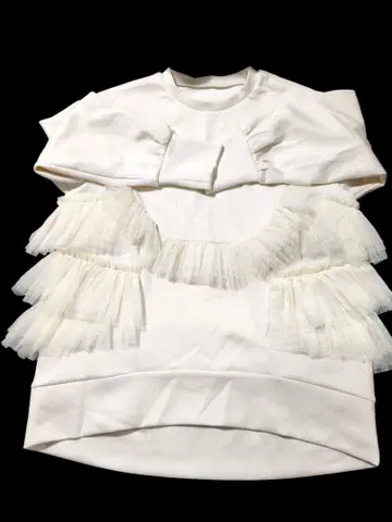 노스탤지어 튤 부착 트레이닝복