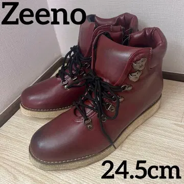 미사용 새상품 Zeeno 부츠 워크 부츠 집업 24.5cm