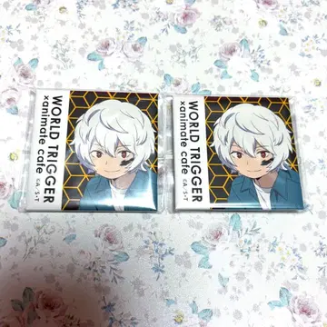 월드 트리거 쿠가 유마 캔뱃지 세트