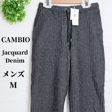 캄비오 자카드 데님 남성 바지 이지 팬츠 M