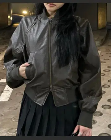 LAGUA GEM 가죽 자켓