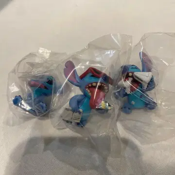 스티치 캡슐 토이 3개 세트 먹방 fig