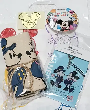 [ 덤 포함 ] 디즈니 플래그십 하네다 공항 한정판 키체인 토트백