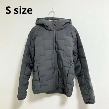 UNIQLO 퍼프 테크 후드티 다운 자켓 남성용 S 다크 그레이