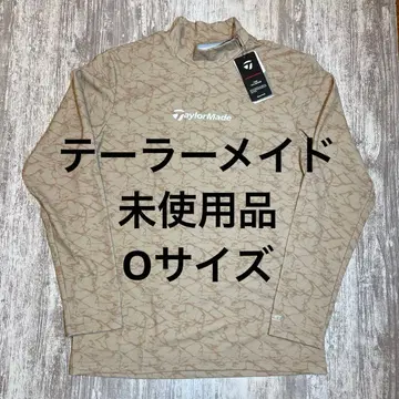 테일러메이드 골프웨어 모크넥 셔츠 O 사이즈 베이지 패턴