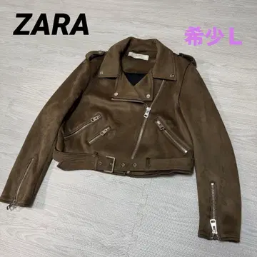 [레어] ZARA 라이더스 브라운 L사이즈 짧은 기장 멋짐