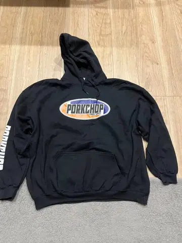 PORKCHOP 블랙 후드티 XL